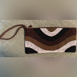 Vintage Beaded Purse Clutch Wristlet